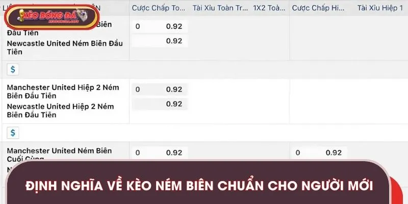 Kèo ném biên là hình thức cược khá phổ biến hiện nay